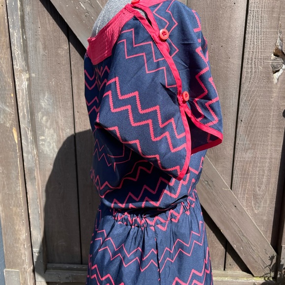 Roxy pink and blue dress - Picture 2 of 3